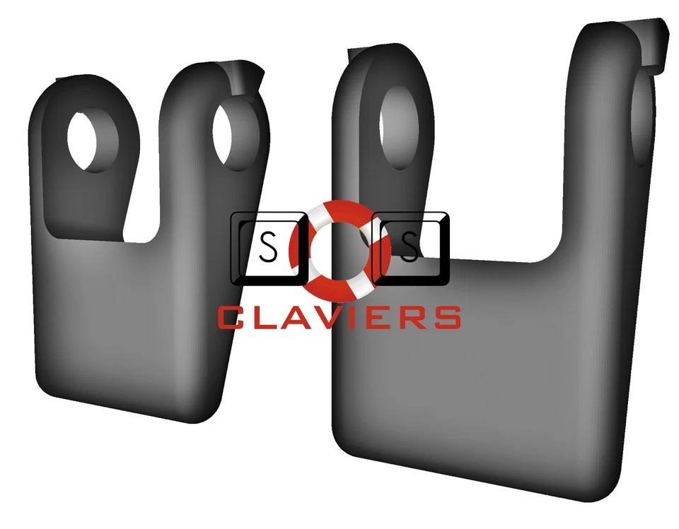 IBM Model M 1391402 Keyboard Spare Replacement Tilt Leg Stand Foot Feet Set - Image 2 of 3