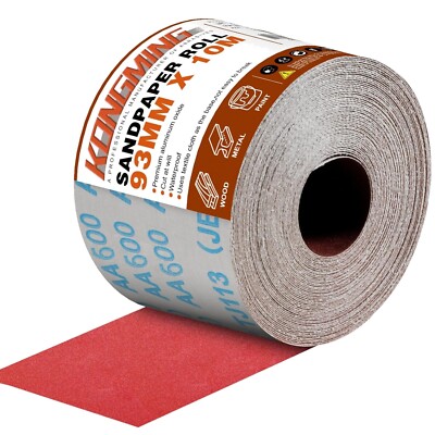 Schleifpapier Rolle 93mm x 10m Körnung 600 Aluminiumoxid