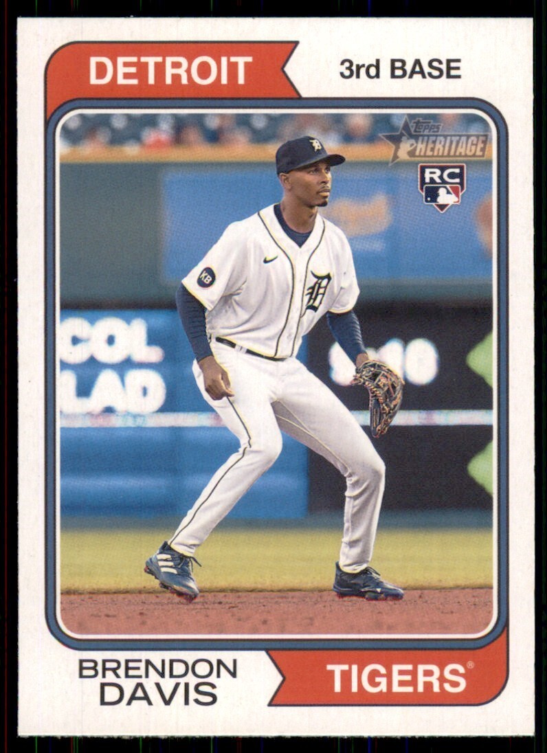 2023 Heritage Base 67 Brendon Davis Detroit Tigers DEW Studio Blogs
