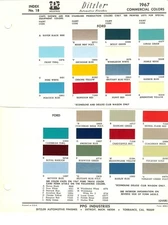 1967 1968 FORD BRONCO ECONOLINE VAN CLUB WAGON PICKUP TRUCK PAINT CHIPS (PPG)