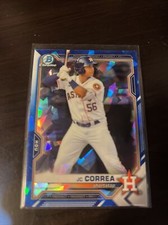 JC J.C. Correa BDC29 RC 2021 Bowman Chrome Draft Sapphire Rookie