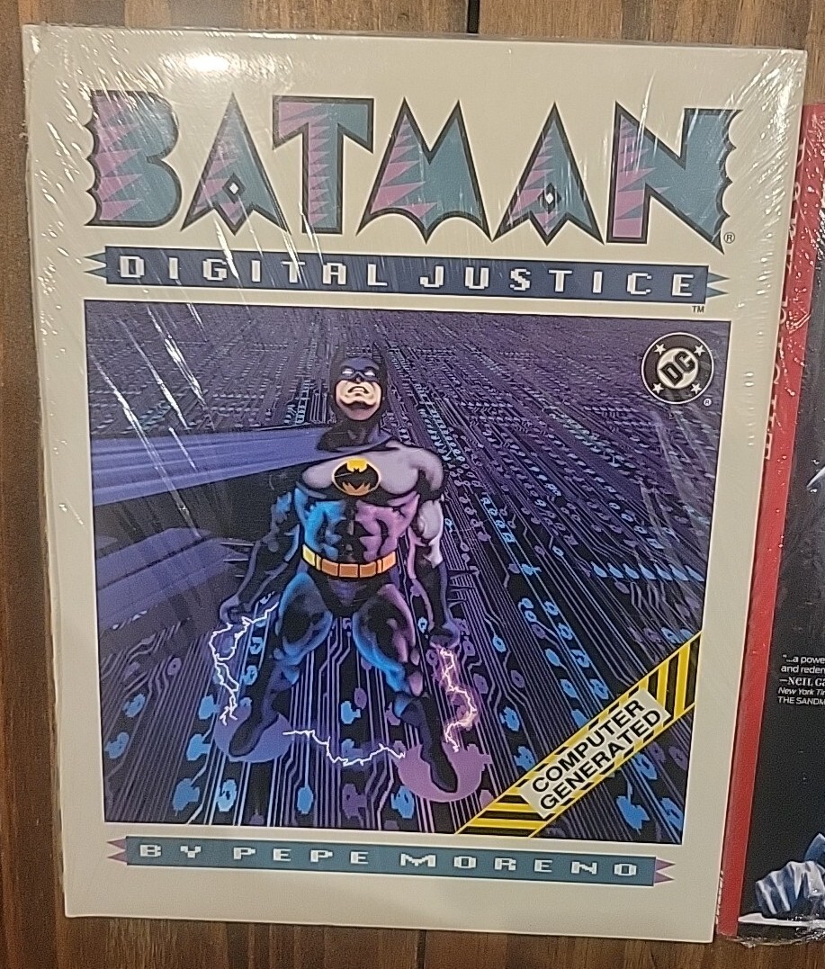 BATMAN: Digital Justice 90 Graphic Novel, First Printing&Dark