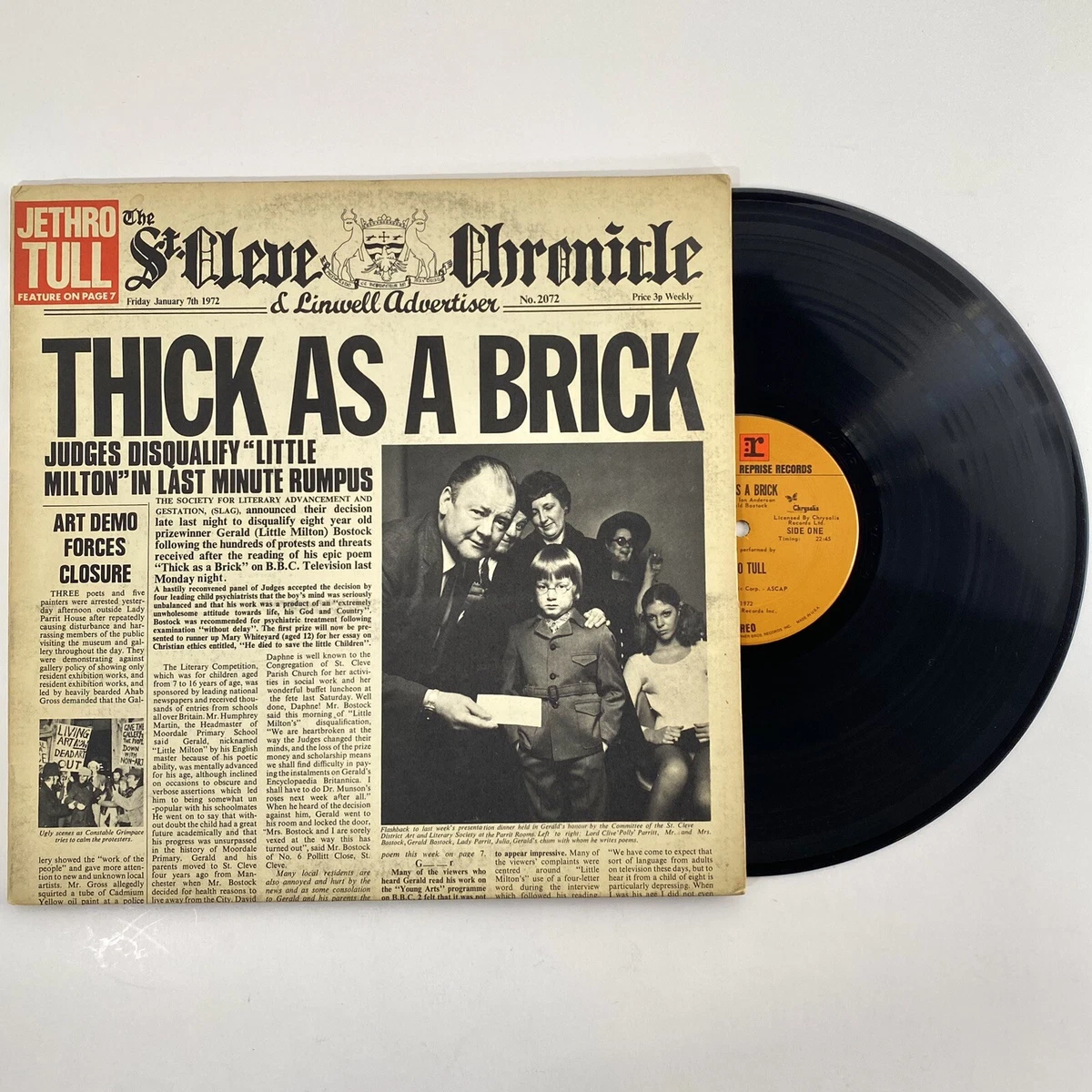 Jethro Tull Thick As A Brick Lp for sale | eBay