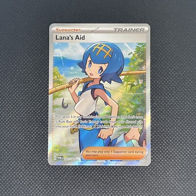 Lana's Aid 207/167 NM EN Pokemon TCG Twilight Masquerade Ultra Rare Full Art Tcg