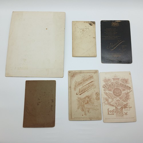 LOT OF 6 OLD PHOTOGRAPHS CABINET CARD SIZE STUIDO PORTRAIT - Picture 2 of 8