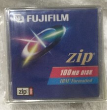 5 FUJIFILM ZIP 100 DISK IBM Formatted 100MB Sealed Lot Computer Disc floppy