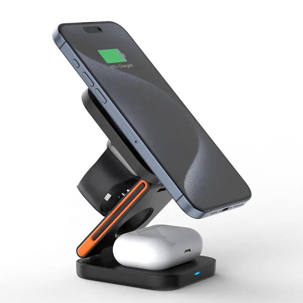 Chargeur induction wireless charge rapide pour smartphone iOS et Android