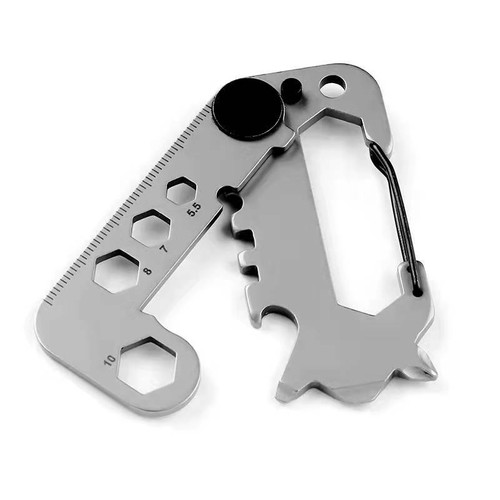 NEW 9 in 1 Outdoor Camping Hiking EDC Bicycle Multifunction Tools Carabiner Rope