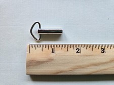 Vintage Music Box Threaded Winding Key - Chrome Finish - 1  1/4" Long on The Hot Collector