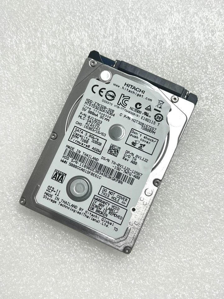 Hitachi HTS723232A7A364 320GB 7200RPM SATA 3.0Gb/s 2.5" Notebook Hard Drive - Image 3 of 4