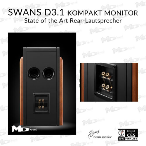 SWANS D3.1 - Palisander - HighEnd-Lautsprecher, Paarpreis, Auspackware, wie neu - Bild 3 von 6