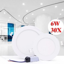 30Pack 4Inch LED Ceiling Lights Ultra-Thin Recessed Retrofits Kit 6000K Daylight
