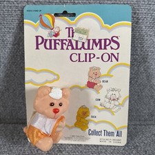 Fisher Price The Puffalumps Clip On Bear Soft Plastic New Vtg 1986 The Toy Group