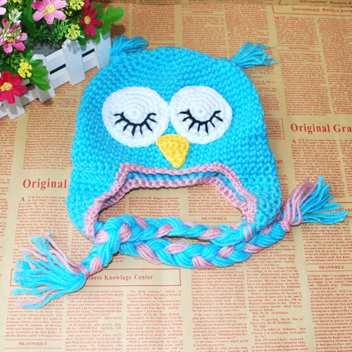 Newborn, Boys, Girls, and Baby Crochet Knit Photography Photo Props Owl Hat USA - Picture 19 of 43