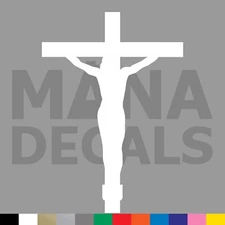 Cross Crucifixion Vinyl Die Cut Decal Sticker - Jesus Christ Christian Religious