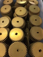 BOSTON GEAR  20 PITCH 35 TEETH SOLID BRASS SPUR GEAR FOR CLOCKS ROBOT HOBBY ETC.