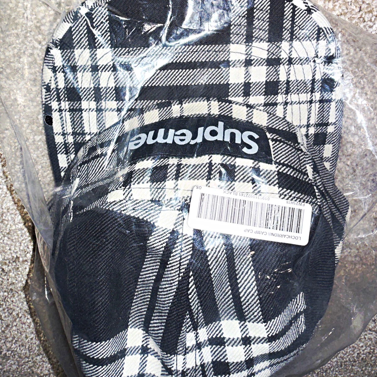 Supreme Plaid Camp Cap for sale - eBay