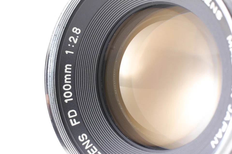 [Opt COMO NUEVO] RARO "O" Canon FD 100mm f2.8 MF lente de retrato con... - Imagen 3 de 4
