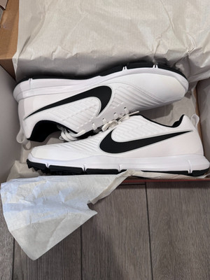 Nike Golf Explorer 2 Wide Mens Size 10 White Black Sneakers Shoes 849958-100 New