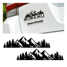 2 Pack Mountain Car Stickers Automotive Body Door Side Vinyl Tree Decal for SUV