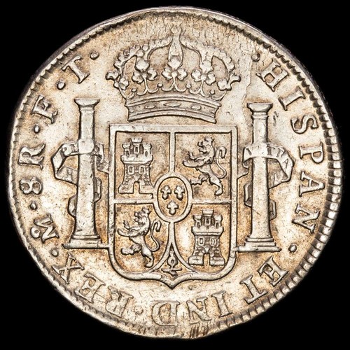 Carlos IV 8 reales (26,81g) 1803 México F·T AC-977 VF+ - Picture 3 of 3