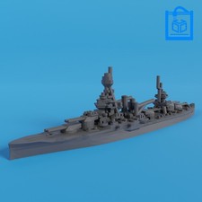 USS Texas WW2 US Navy Battleship 3D Print 1:3600/1:3000/1:2400/1:1800/1:1200