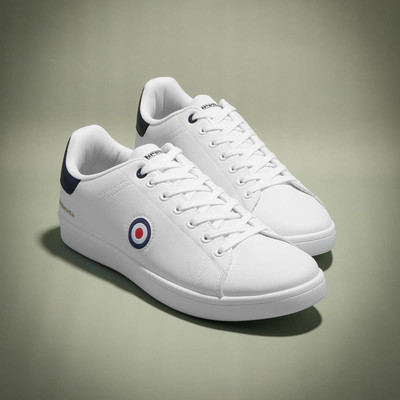 Lambretta Mens Trainers White Adults Lace Up Memory Foam Smart Casual  Pinball UK