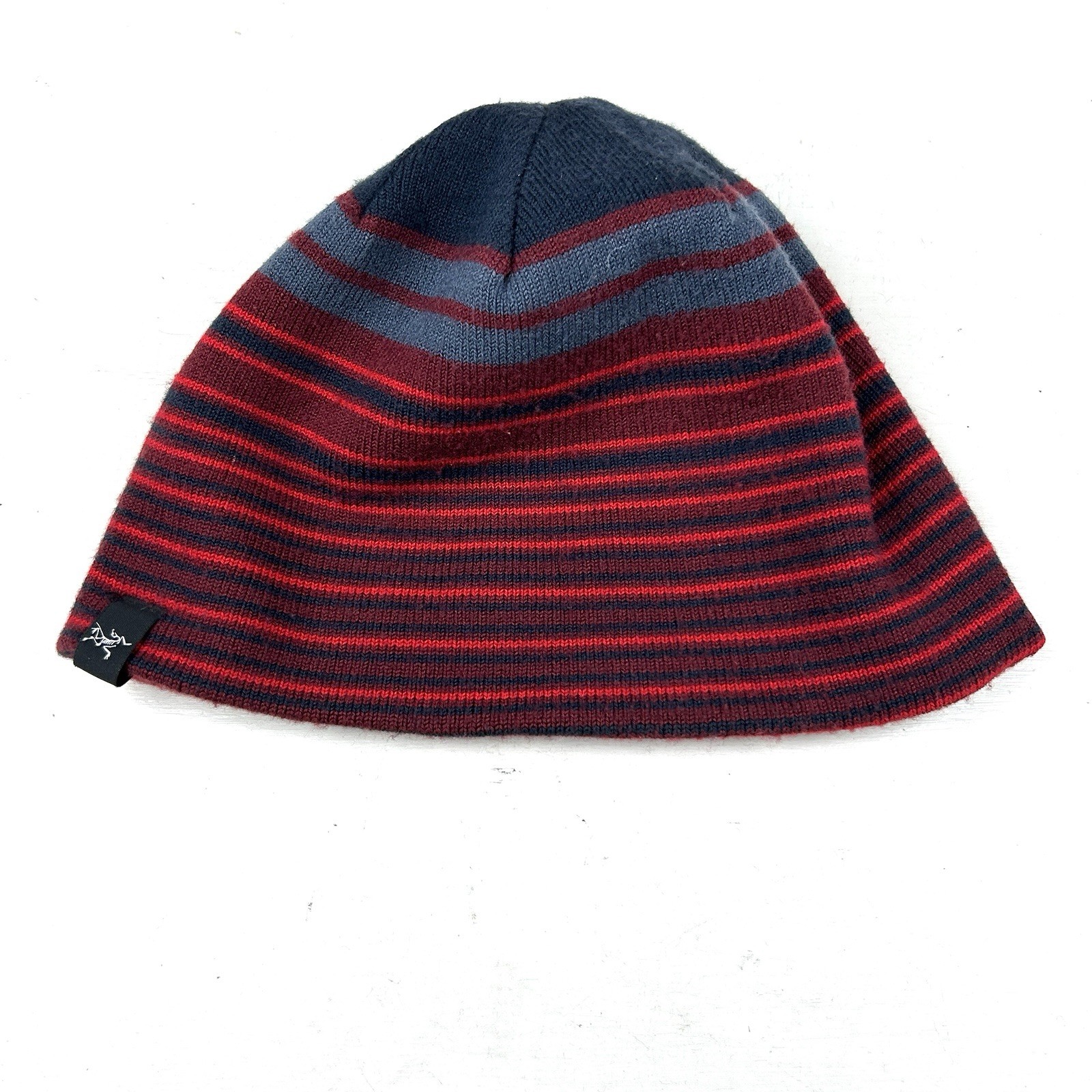 Cappello calza berretto ARC'TERYX misto lana maglia berretto rosso grigio taglia unica