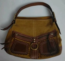 Isabella Fiore handbag brown leather & suede
