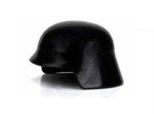 Black Stahlhelm German WW2 Helmet compatible w/toy brick minifigures MADE IN USA
