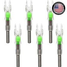 6 Pack X Lighted Nocks for Arrows with .204 .233 .244 .246 inside Diameter with