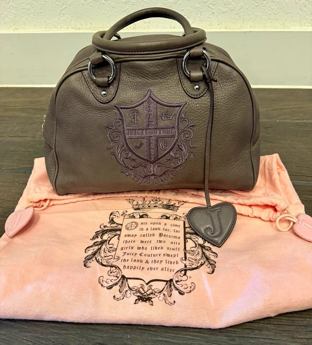 Juicy Couture Leather Exterior Satchel/Top Handle Bag Handbags
