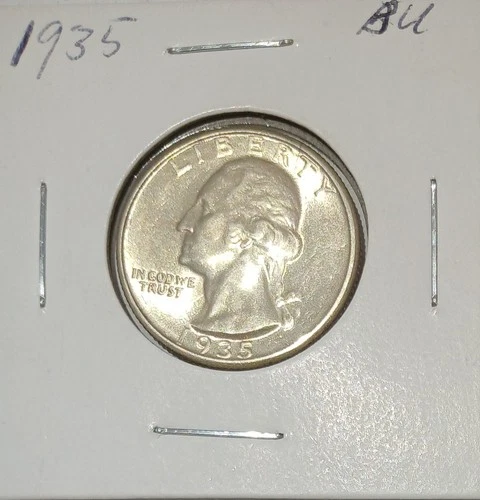 1935 Washington Quarter Frosty Gem BU