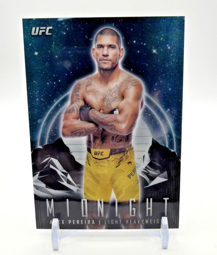 Alex Pereira #55 2024 Topps Midnight UFC card