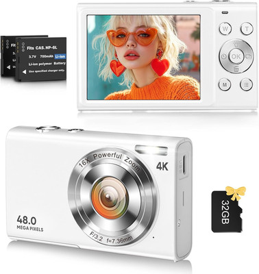 Digital Camera, 4K Vlogging Camera for Youtube Autofocus Cameras for Photography