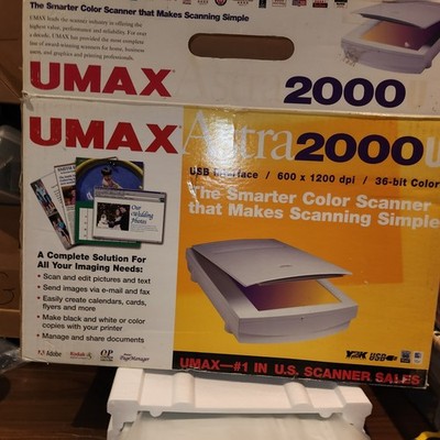 UMAX Astra 2000U 600 x 1200 DPI Color Scanner  NEW in Box