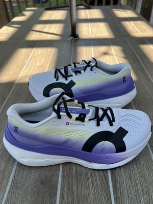 On Cloudboom Max Mens Running Shoes Size 10.5 White/Juniper 3MF30310438