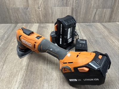 #ad Ridgid R86241 18V Cordless Oscillating Multi Tool W 2 6Ah Batteries Charger $79.99