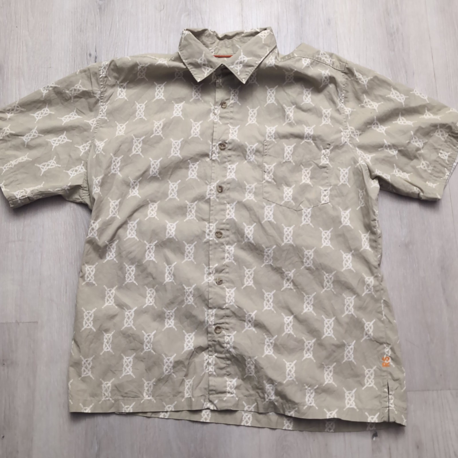 Reyn Spooner Shirt Mens Size Large Multi Color Button Shirt Short Sleeve