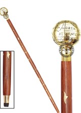 Brass Designer Walking Stick Men  Women Canes and Wooden 37 inch Handle  SDWE