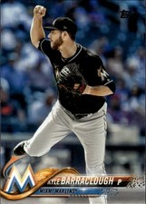2018 Topps Update Rainbow Foil #US15 Kyle Barraclough Miami Marlins
