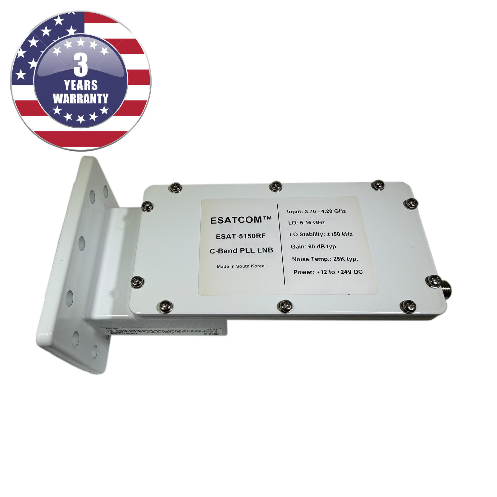 New ESATCOM™ ESAT-5150RF C-Band PLL LNB 3.7 - 4.2 GHz  ±150 kHz Stability F Type