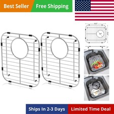 Sink Protectors for Kitchen Sink, Universal Double Bowl Sink Bottom Grid 13.2...