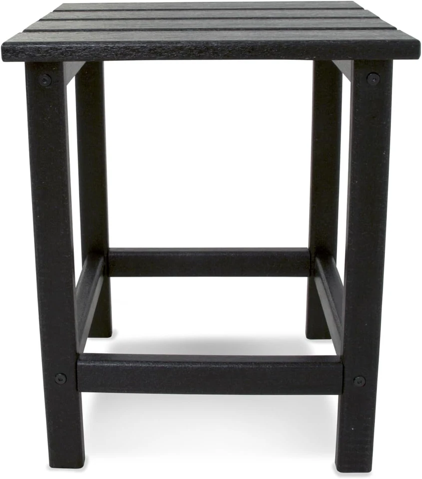 POLYWOOD Long Island 18" Side Table, Black  - Image 4 of 4