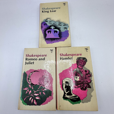 Vtg New Century Classics Shakespeare King Lear Hamlet Romeo & Julia 3 Volumes/cb