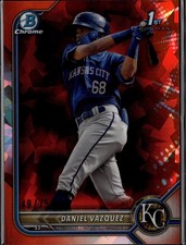 2022 Bowman Chrome Sapphire Daniel Vazquez Prospects Orange #/75