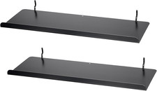 2 Pack Pegboard Shelves with Lip - 15X5.5 In, Metal Shelf Pegboard Steel Tray Pe