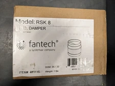 Fantech RSK8 Backdraft Damper 8" Duct