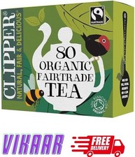 Organic Everyday Black Tea Bags Clipper 320 Herbal Infusions Plant Based Natural 0.05 per strip