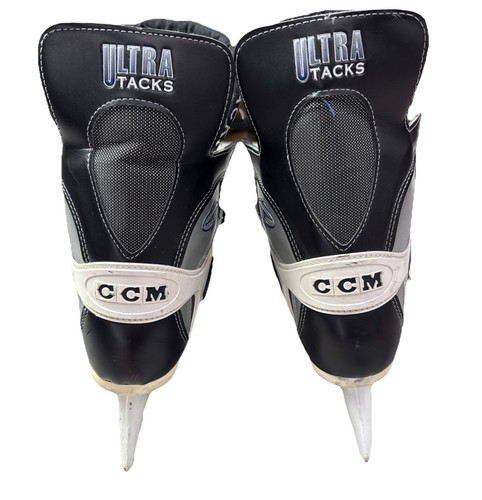 Pattini da hockey su ghiaccio vintage CCM Ultra Tacks taglia 9,5 Pro Lite 3 lame 44 e protezioni 2i - Foto 19 di 19